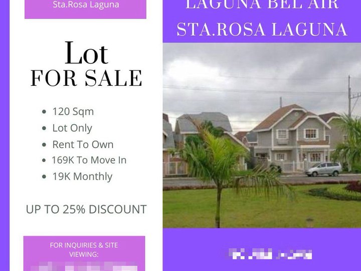 120 sqm Residential Lot For Sale in Santa Rosa Laguna