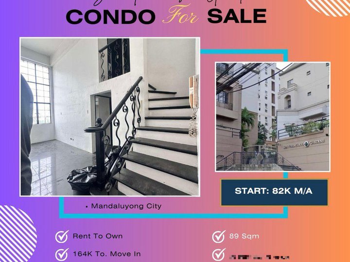 89sqm 3 BR Condo For Sale in Pioneer Mandaluyong Rent To Own