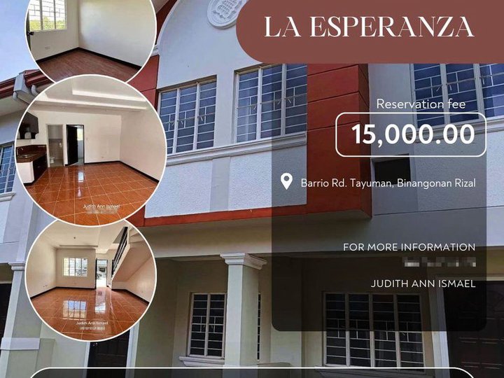 3-bedroom Townhouse For Sale in Binangonan Rizal