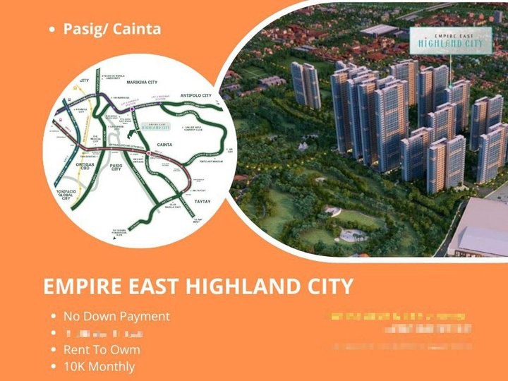 Rent To Own Pre Selling Condo in Rizal Cainta Near Ortigas, antipolo