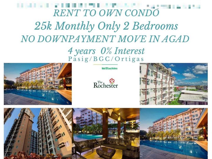 3BR PASIG RENT To OWN 20k Monthly RFO MOVEIN 250k DP Rochester BGC 2BR