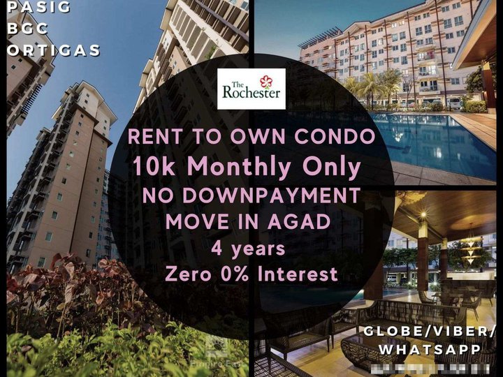 FAST Condo 1BR 10K Monthly RFO PASIG RENT TO OWN 150k DP MOVEIN BGC SM