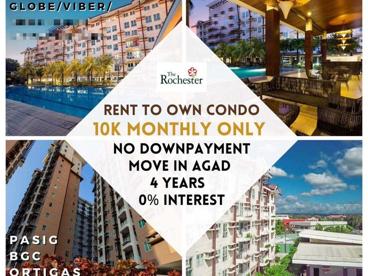 PASIG RFO 1BR 150k DP MOVEIN Ready Condo RENT TO OWN ROCHESTER LIFETIME AFFORDABLE BGC MARKETMARKET