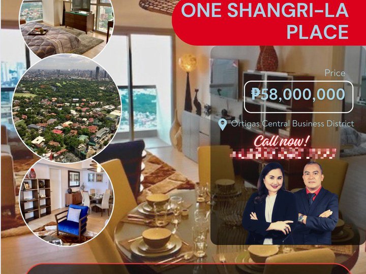 165.00 sqm 3-bedroom Condo For Sale at ONE SHANGRILA PLACE Ortigas