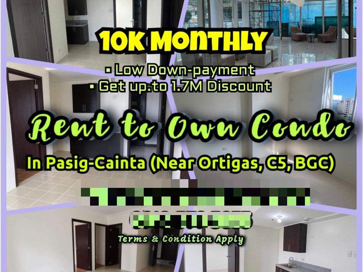 13K monthly 2 Bedroom Condo near mEgamall Ortigas C5
