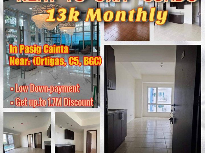 As Low As 13K monthly Rent to Own Condo in Pasig Cainta near Megamall Ortigas CBD C5 Rainforest