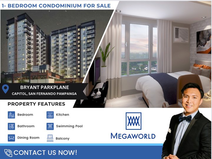 1 Bedroom Condominium For Sale in Bryant Parkplane Capital Town Pampanga by Megaworld