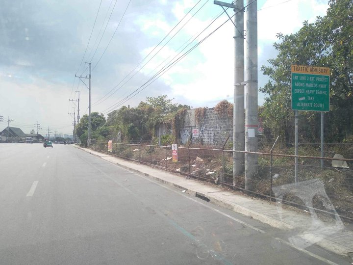 Commercial Lot for Sale along Marcos Hway Antipolo nr SM Masinag