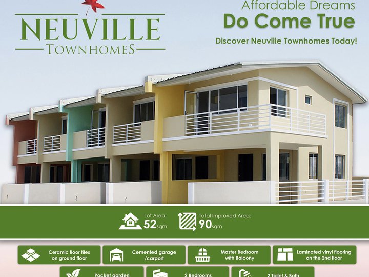 Complete 3-bedroom Townhouse For Sale in Sanja Mayor Cavite