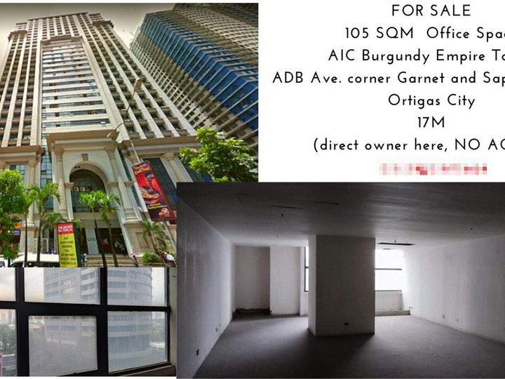 FOR SALE OFFICE SPACE: AIC BURGUNDY EMPIRE TOWER ORTIGAS