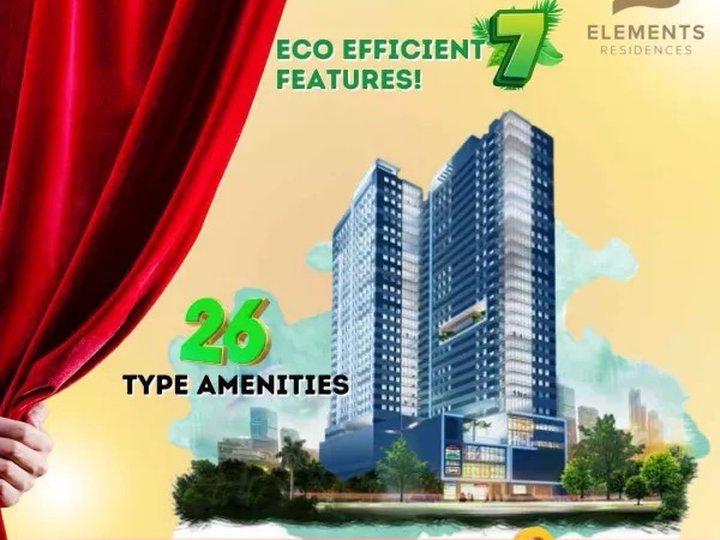 13,500/Monthly The Elements Residences is located in Shaw Boulevard, Pasig City.