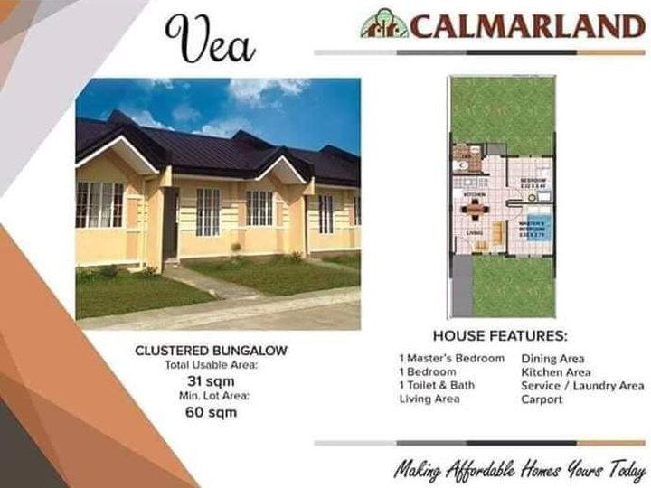 Vea Clustered Bungalow For Sale in Lipa Batangas