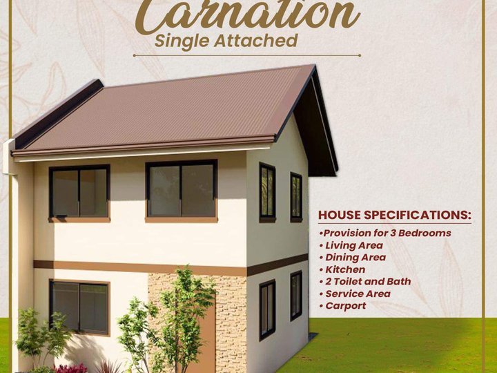 Pre Selling 3br Single Attached House For Sale in General Trias Cavite