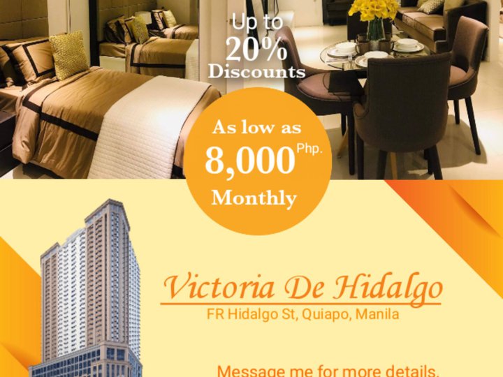 22.00 sqm 1-bedroom Condo For Sale in Manila Metro Manila