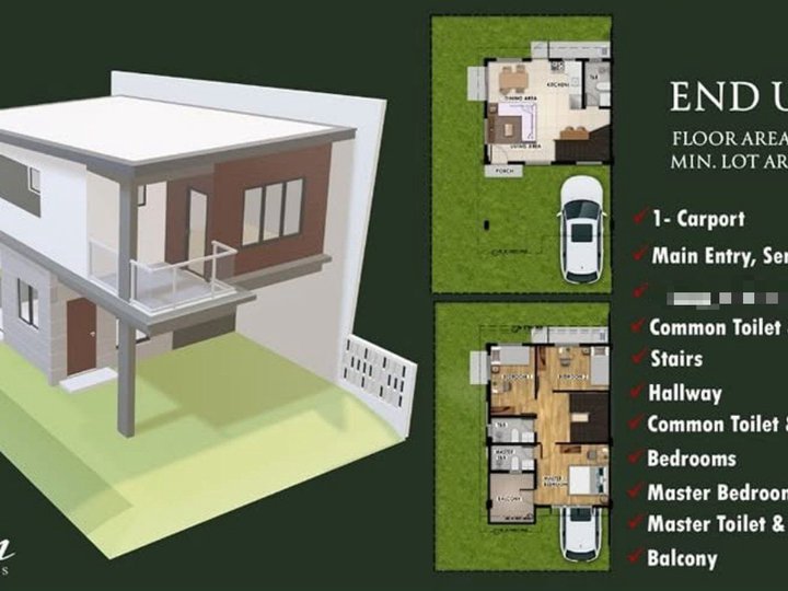 Premium End unit 3-bedroom Townhouse For Sale in Tagaytay Cavite