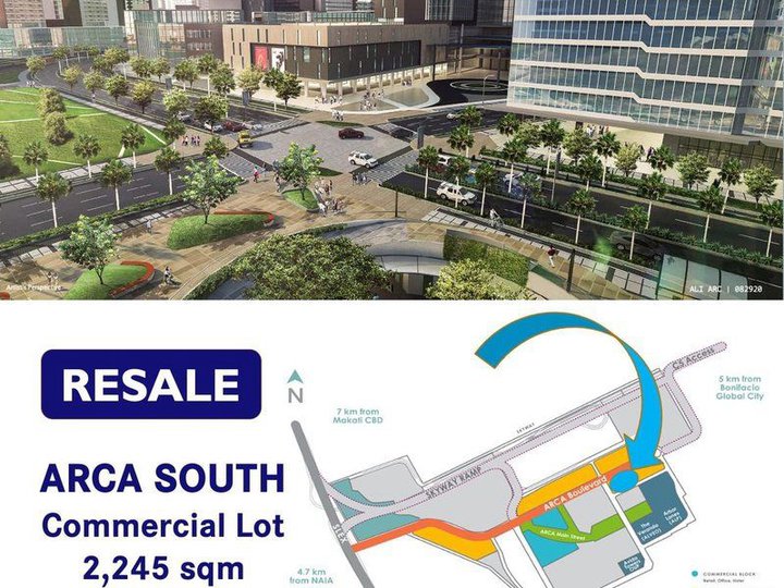 2,079 sqm. Commercial Lot for Sale located in Arca South, Taguig City