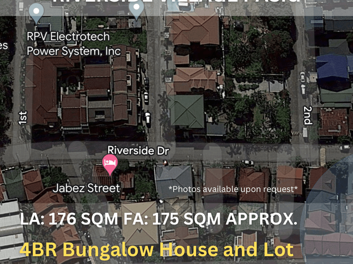 4BR Bungalow H&L Along Drive of Riverside Village Pasig