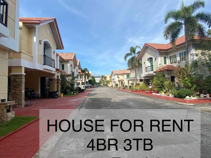 4-Bedroom 3-TB House for Rent, Walking Distance to SM Clark