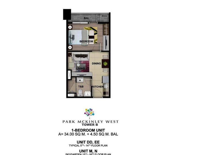 Ready For Occupancy by Jan. 2025 38.50 sqm 1-bedroom Residential Condo For Sale in BGC Taguig