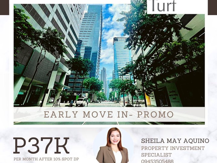 AVIDA Turf BGC 3BR Ready For Occupancy 37k/mos. for 48mos after 10% DP
