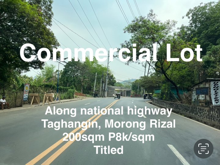 100sqm Commercial lotFor Sale in Morong Rizal