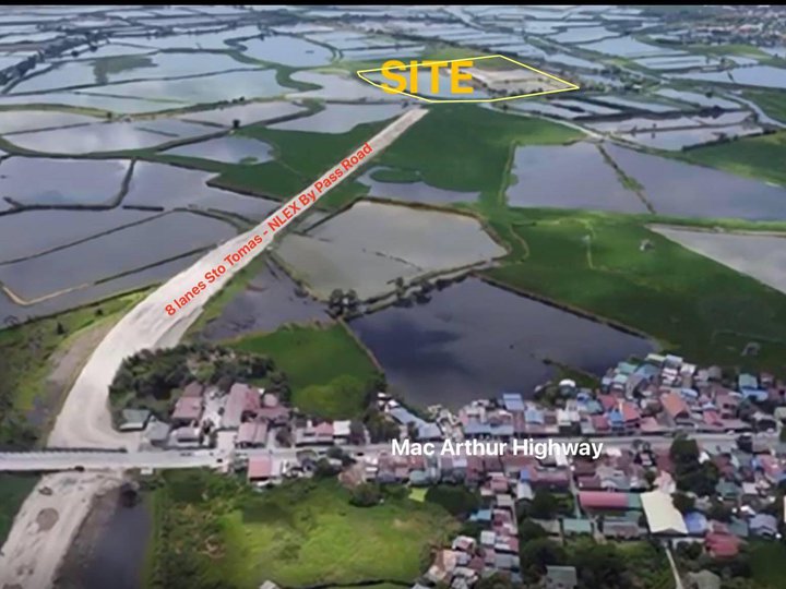 11 hectares Raw Land For Sale along bypass road in Sto. Tomas Pampanga