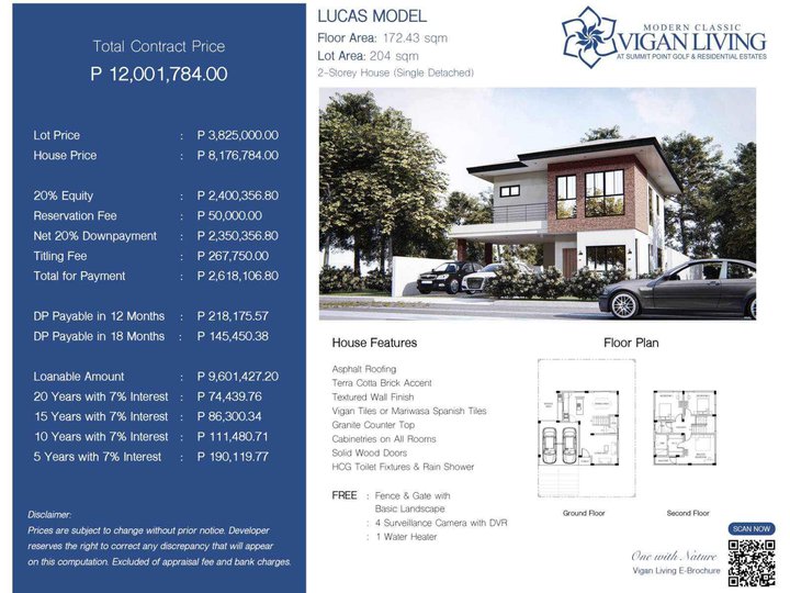 3BR 2T&B 2 carports Single House For Sale Summit Point Lipa Batangas