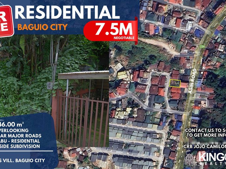 346 sqm Residential Lot For Sale in Baguio Benguet