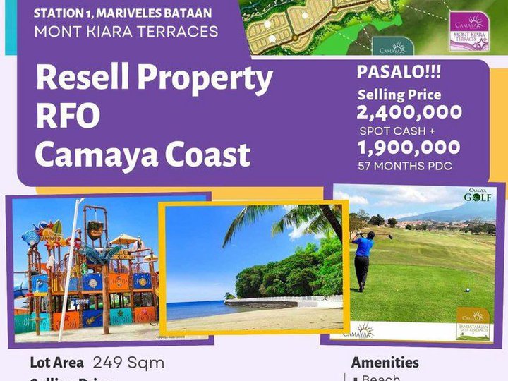 249 sqm Beach Property For Sale in Camaya Cost Station 1