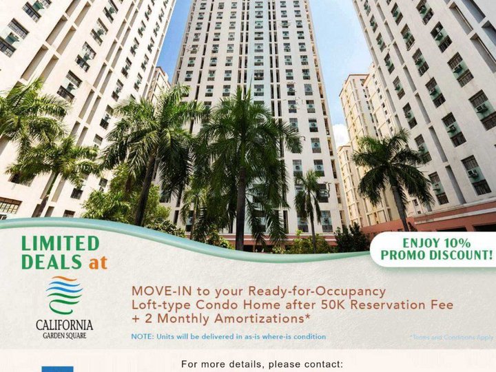 California Garden Square 2-bedroom Condo For Sale in Metro Manila