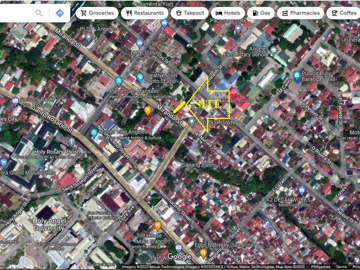 LOT FOR COMMERCIAL USE IN ANGELES CITY NEAR IMEREX HOTEL DOWNTOWN PAMPANGA