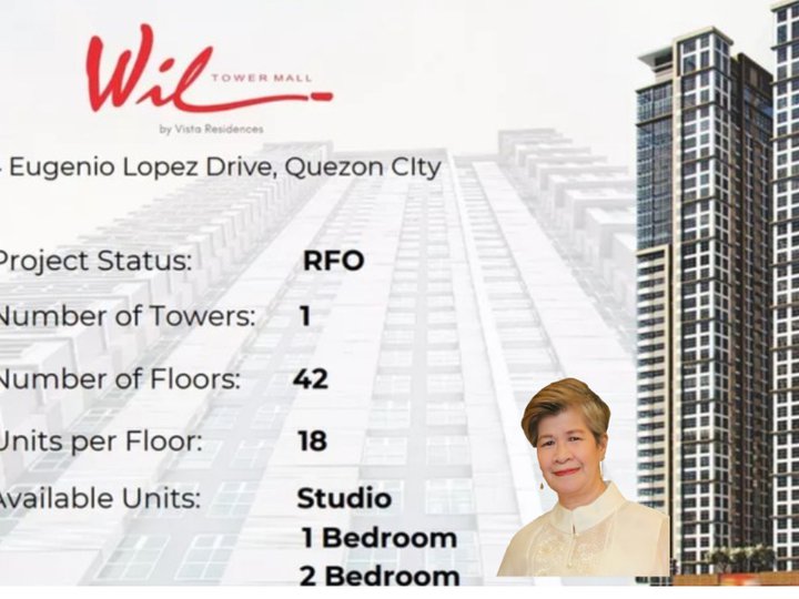 Ready For Occupancy 25.50 sqm 1-bedroom Residential Condo For Sale in Quezon City