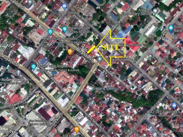 LOT FOR COMMERCIAL USE IN ANGELES CITY NEAR IMEREX HOTEL DOWNTOWN PAMPANGA