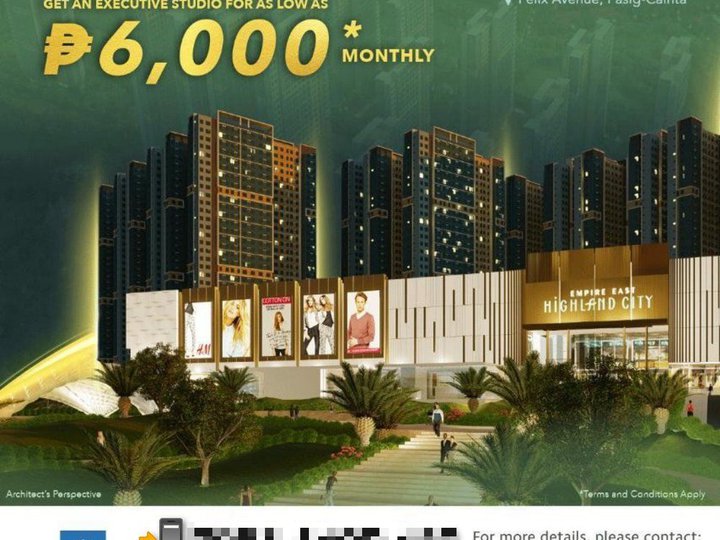 6K MONTHLY CONDO Investment in Pasig - NO DOWN PAYMENT +BIG DISCOUNTS!