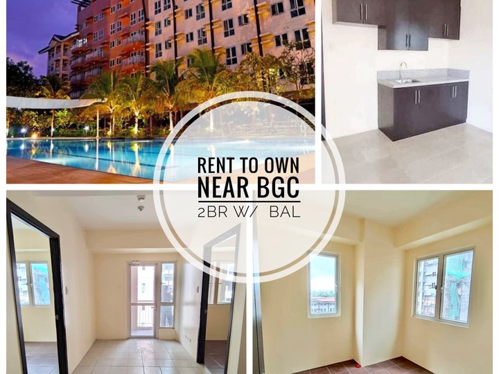 2 Bedroom with Balcony Rent to Own Condo Near BGC Ready for Occupancy The Rochester Garden