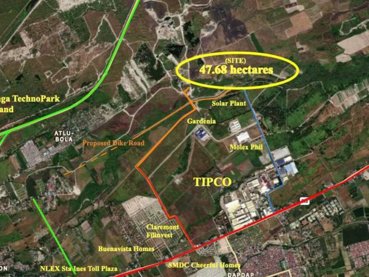 FOR SALE RAWLAND IN PAMPANGA IDEAL FOR INDUSTRIAL DEVELOPMENT ADJACENT TO TIPCO