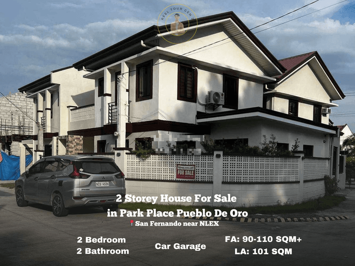 2 Storey House 2-bedroom Single Attached House For Sale in San Fernando Pampanga