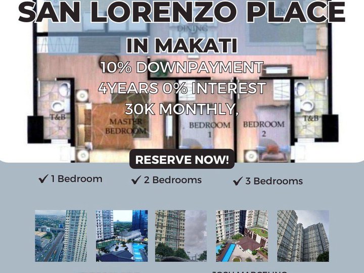 2 bedroom unit in Makati-10%DP Move in agad