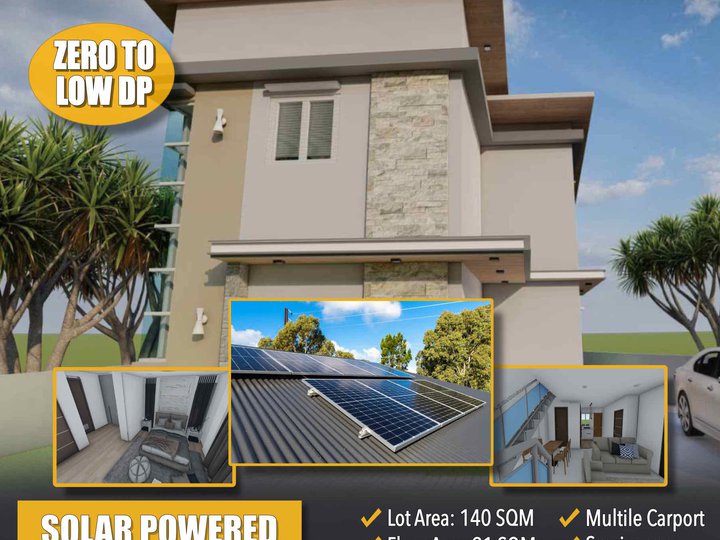 3 bedroom with free 5kw solar panel house and lot for sale