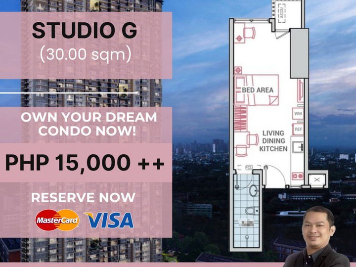 Pre-selling Studio 30.00sqm Residential condo for sale in Quezon City