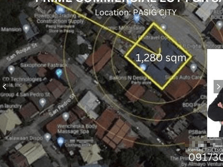 1,280 sqm Prime Commercial Lot in Pasig Shaw Blvd