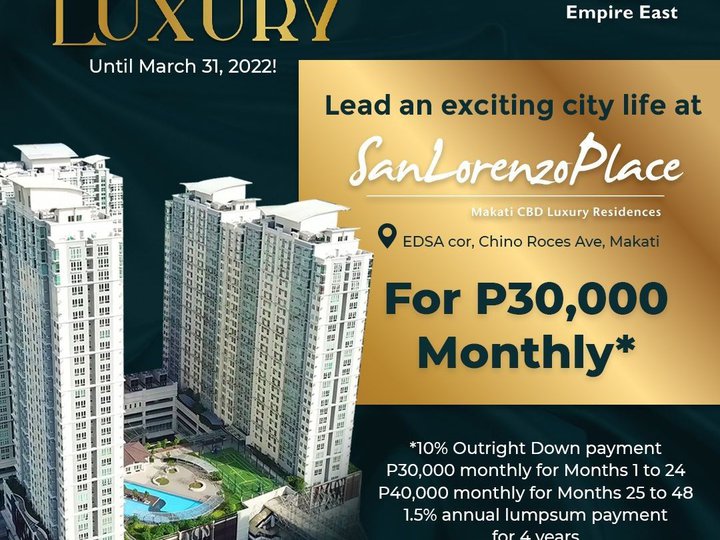 RENT to OWN  2bedroom UNIT in Makati 10% DP to moved-in