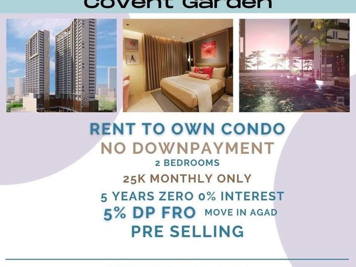 2BR Condo Manila For Sale 5% DP MOVEIN COVENT RENT2OWN CUBAO TAFT LRT