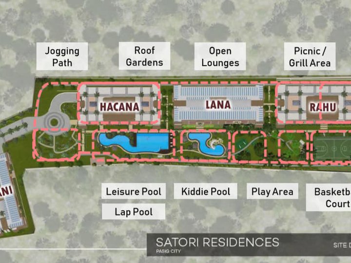 SATORI RESIDENCES 1-bedroom DMCI Condo For Sale in Pasig Metro Manila