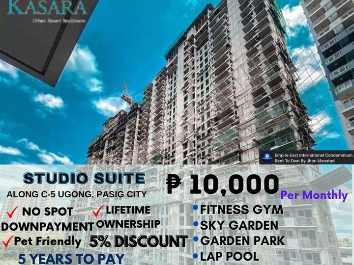 36.00 sqm 1-bedroom Kasara Urban Resort For Sale in Pasig Metro Manila