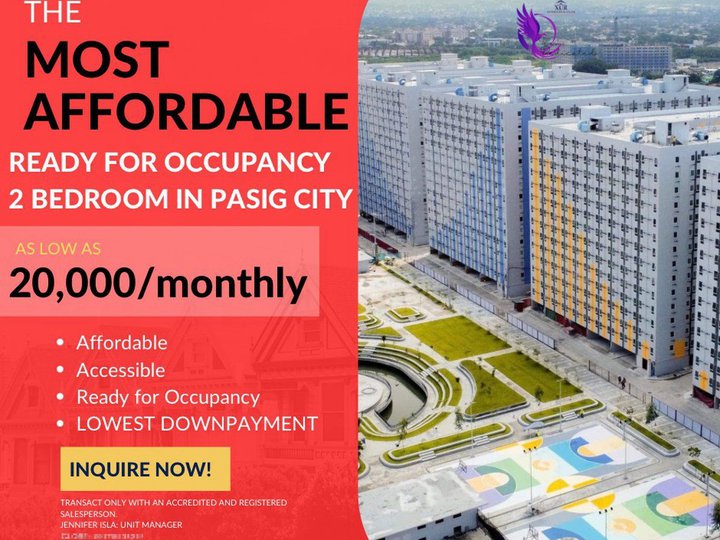 AFFORDABLE RENT TO OWN CONDO UNIT ZERO DP RFO RIN ONLY IN PASIG CITY