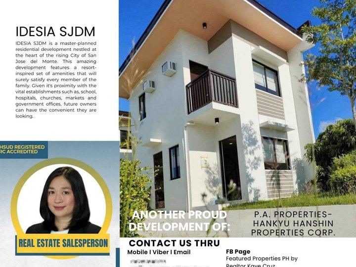 Best Selling 3-bedroom Single Attached House For Sale in SJDM Bulacan