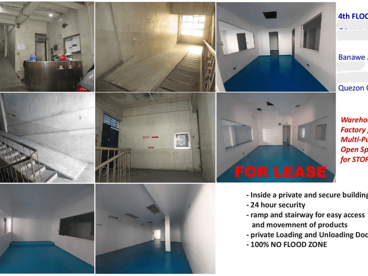 Warehouse/Multi-Purpose Open Space for Storage with Office for Lease