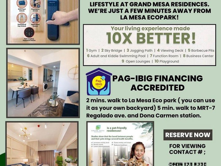 40.80 sqm 2-bedroom Condo For Sale in Quezon City / QC Metro Manila
