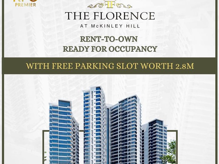 1-2 Bedroom in The Florence in Taguig with FREE Parking Slot